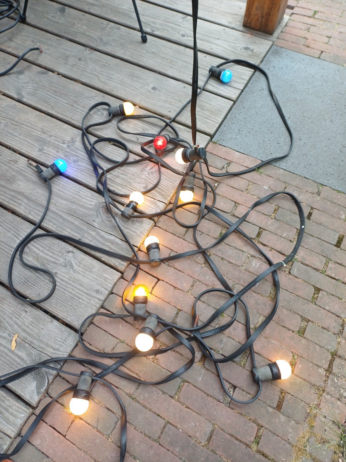 20 meter lampen snoer 20meter incl 20 ledlampjes, Ophalen, Netvoeding, Minder dan 50 watt