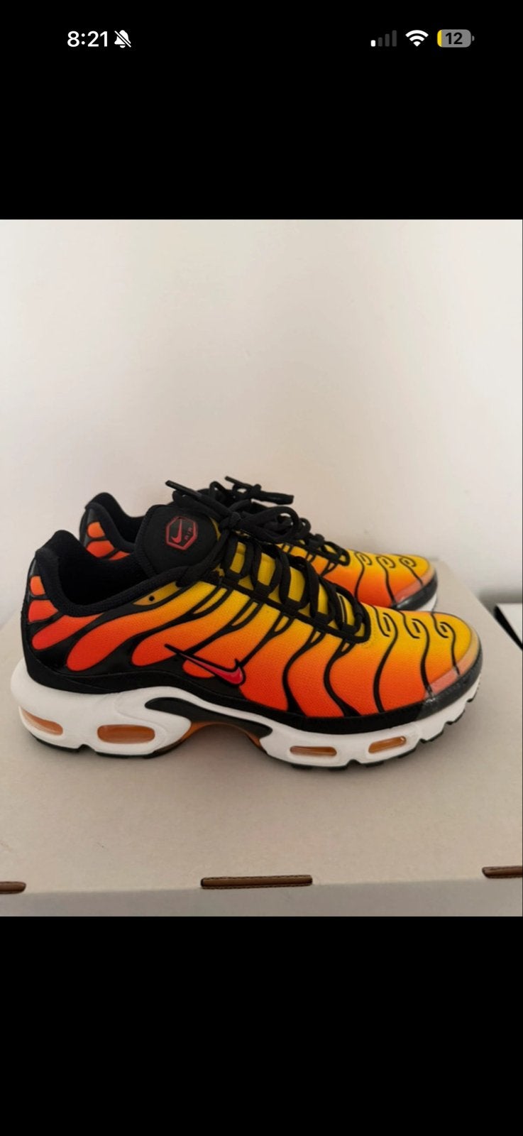 Nike Air Max Plus TN 'Sunset' - Maat 42, Ophalen, Zo goed als nieuw, Overige kleuren, Sneakers of Gympen