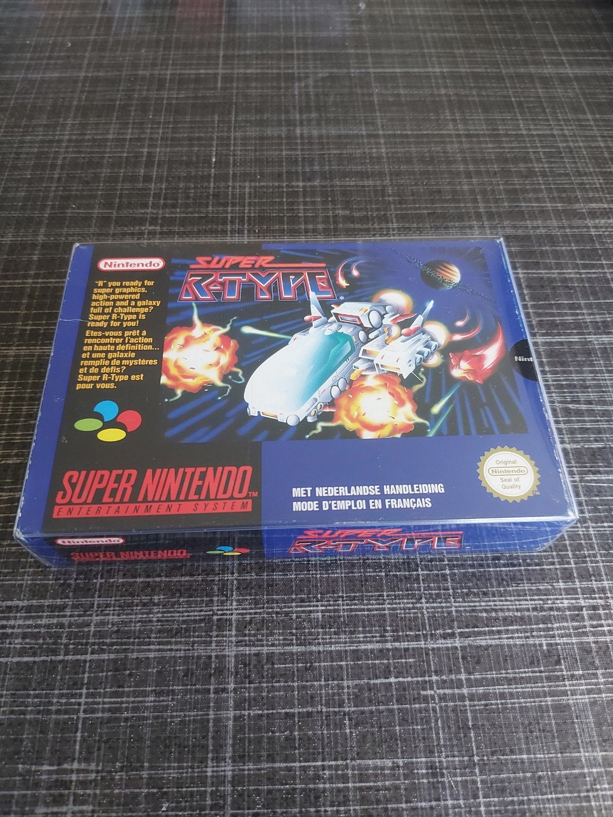 Super R-Type SNES - Compleet met doos en handleiding, Ophalen of Verzenden, Zo goed als nieuw, Zonder controller, Met games