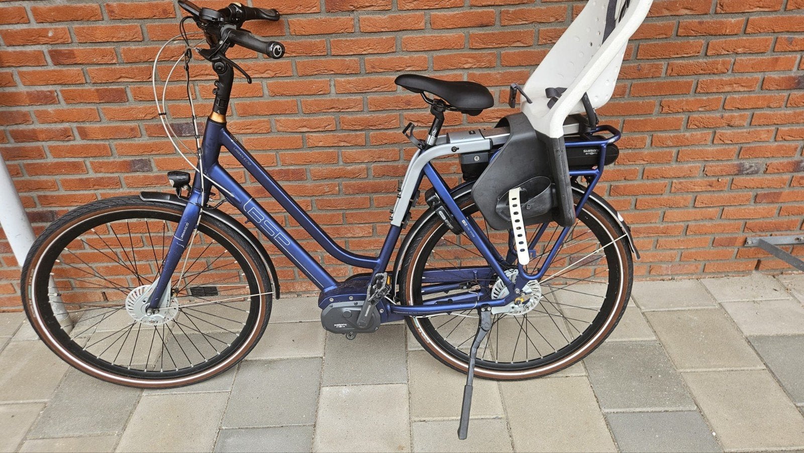 BSP Metropolis E-bike met kinderzitje, Overige merken, Gebruikt, Ophalen of Verzenden, 51 tot 55 cm