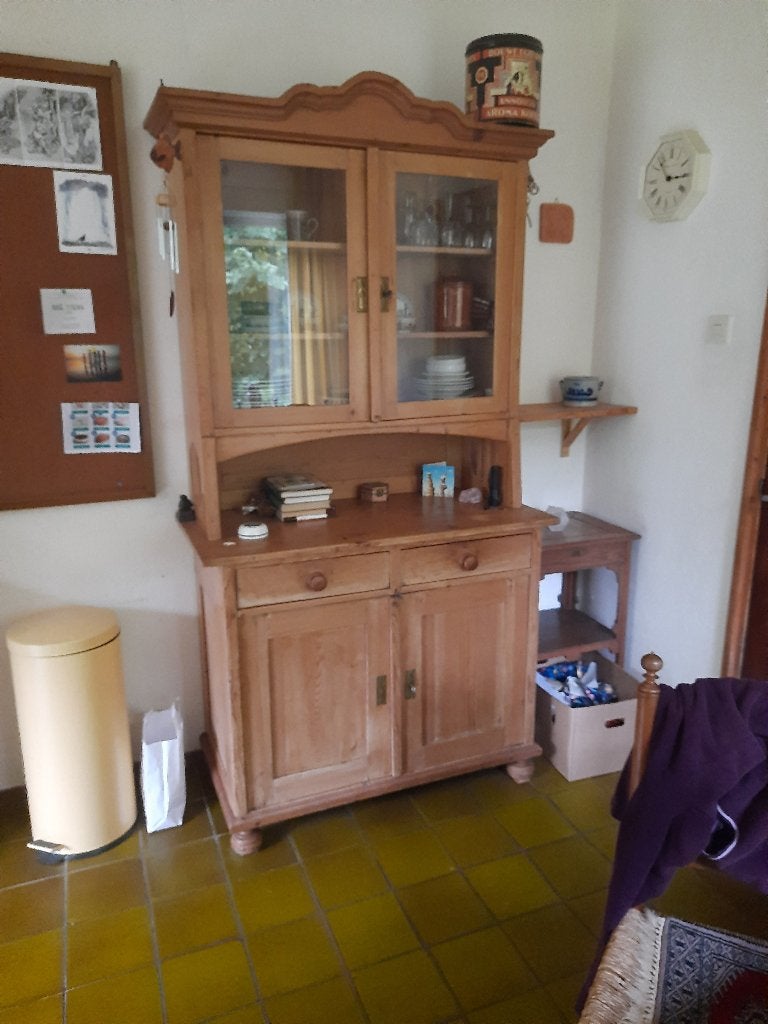 Grenen buffetkast, Huis en Inrichting, Ophalen, Gebruikt, Met lade(s), 200 cm of meer