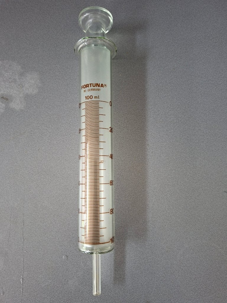 Laboratorium gasmeetspuit, Ophalen, Gebruikt