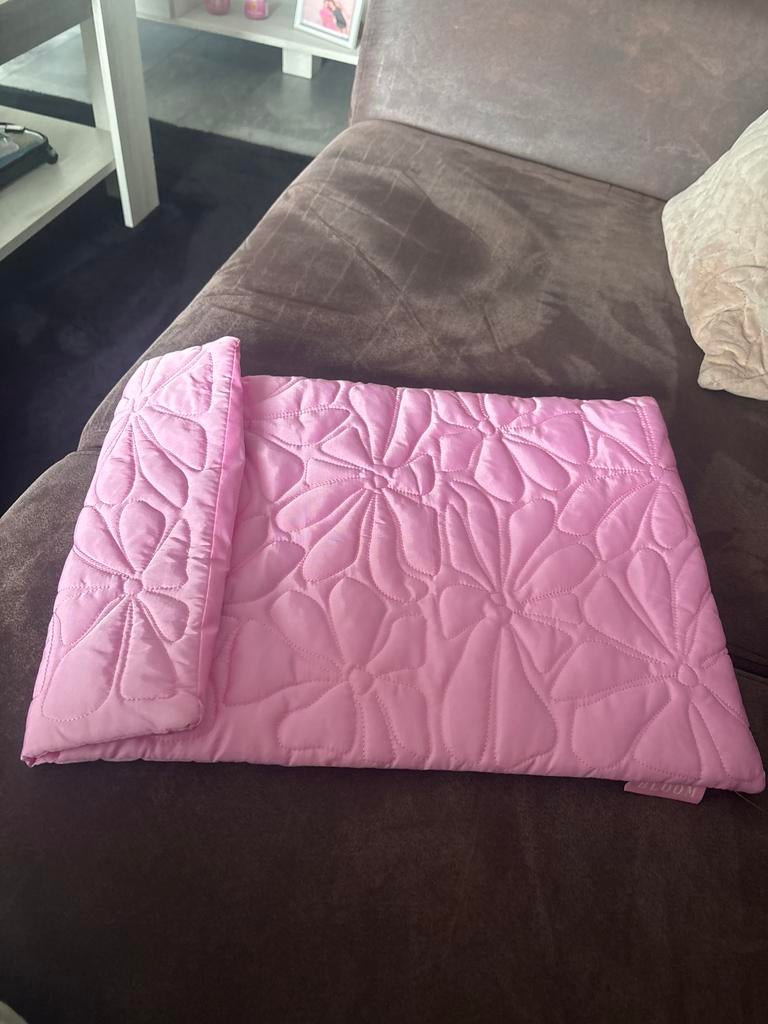 Roze laptophoes met bloemenpatroon, Ophalen of Verzenden, 15 inch, Zo goed als nieuw