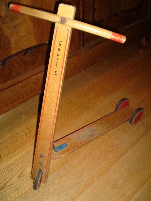 ANTIEKE HOUTEN KINDERSTEP JAREN 50, Ophalen of Verzenden