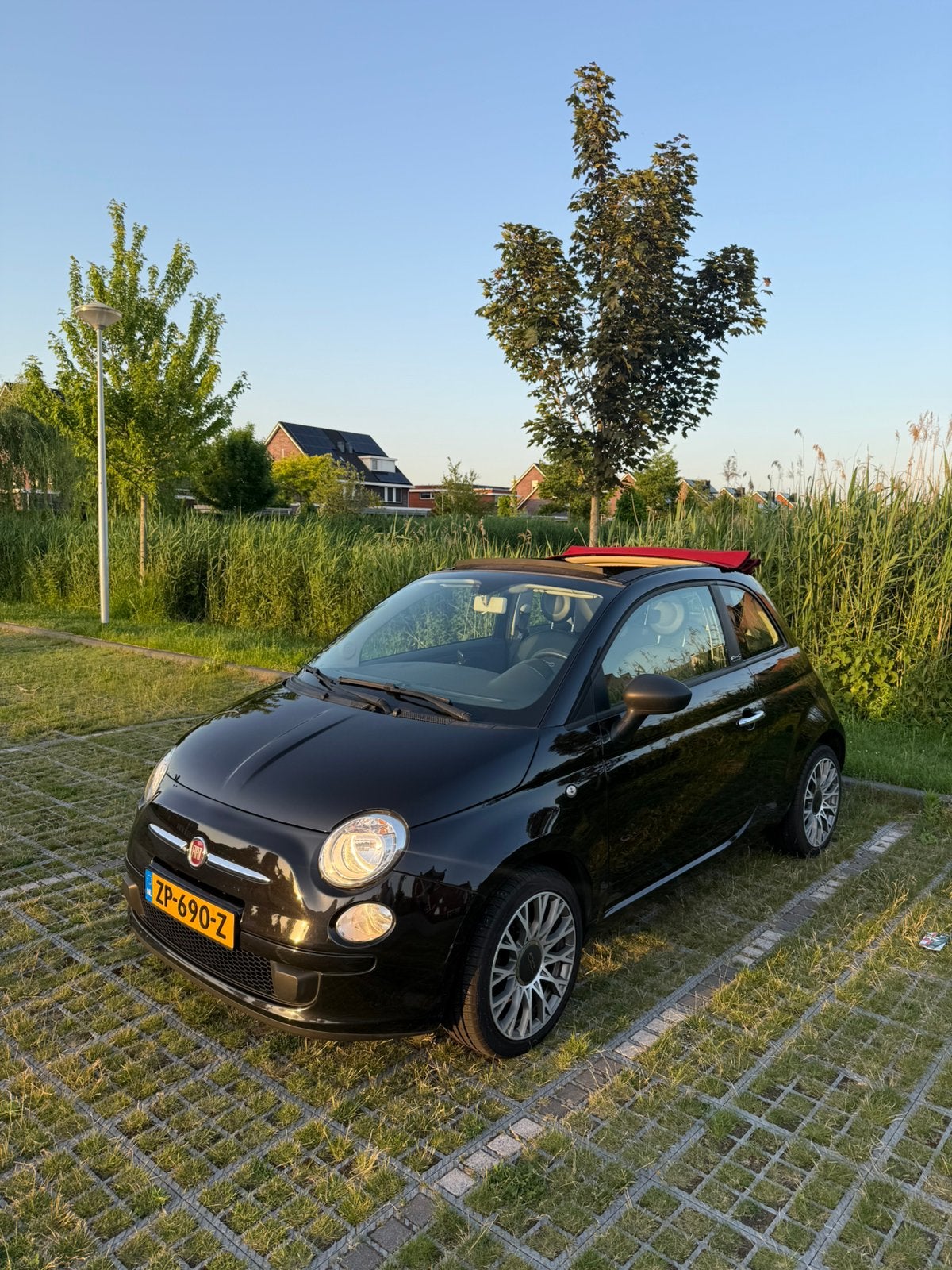 Fiat 500 1.2 C 2013 Zwart, Auto's, Fiat, Euro 5, Stof, 4 cilinders, Zwart