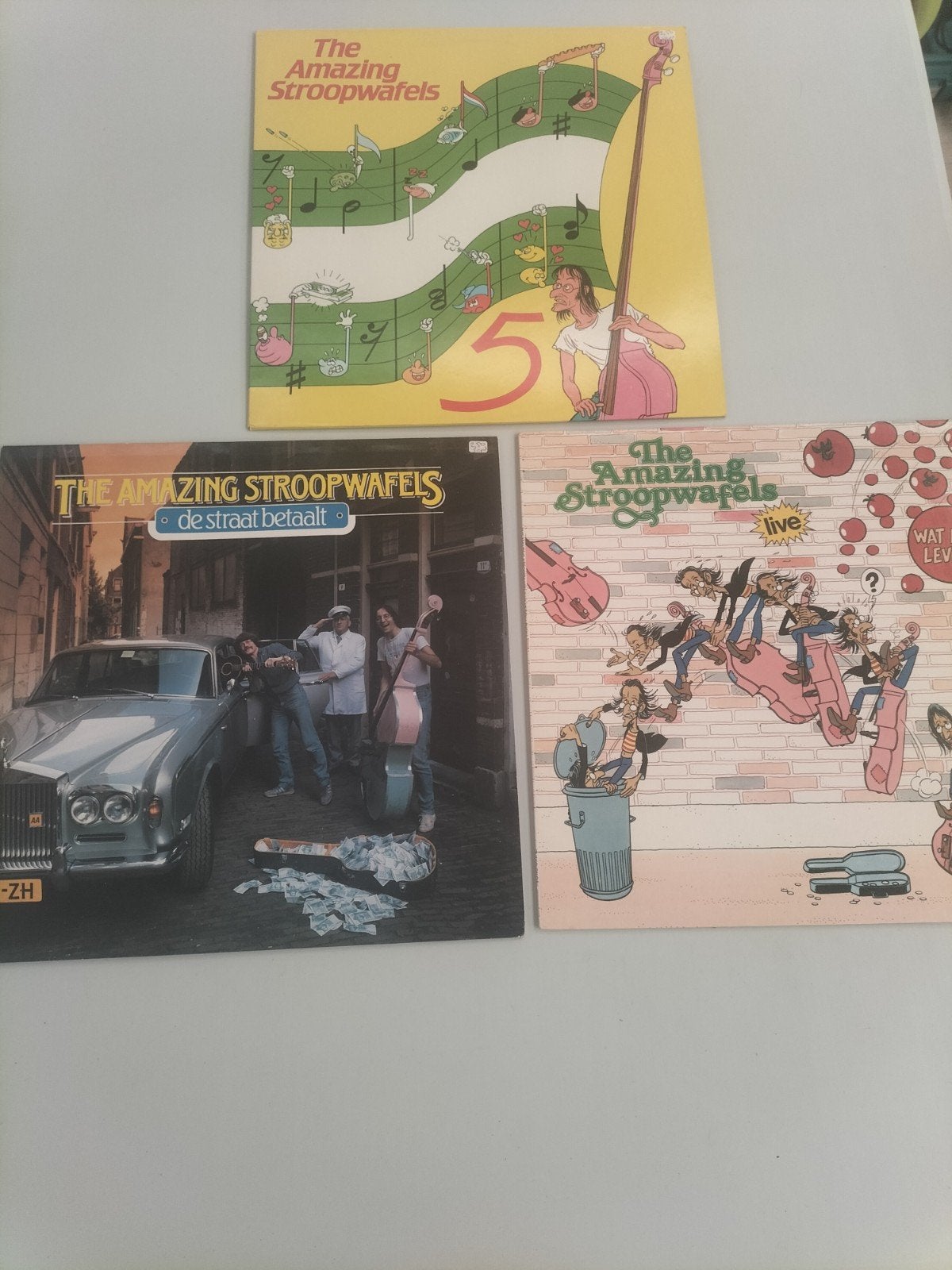 3 LP's The Amazing Stroopwafels - Pop/Folk, Ophalen of Verzenden