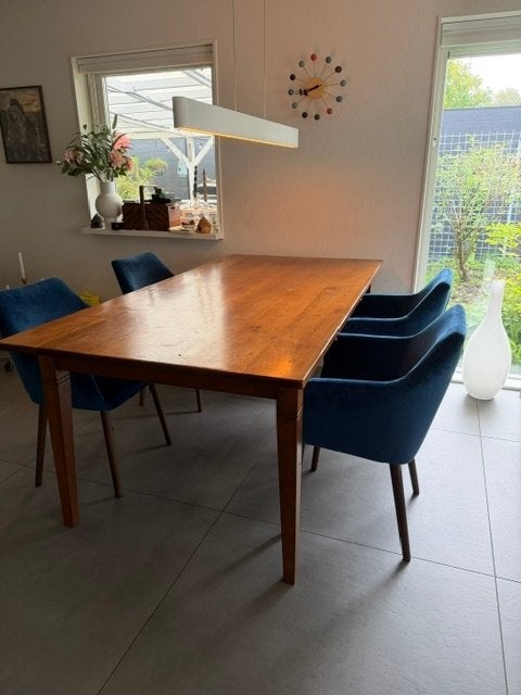 Eethoek eettafel eetkamerstoelen compleet, Ophalen, Gebruikt, Landelijk, 4 tot 6 stoelen