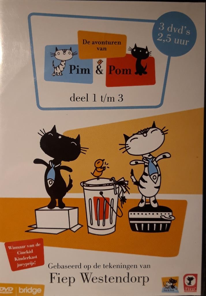 PIM EN POM 3 dvd De avonturen KRASVRIJE DVD'S , Alle leeftijden, Ophalen of Verzenden, Zo goed als nieuw