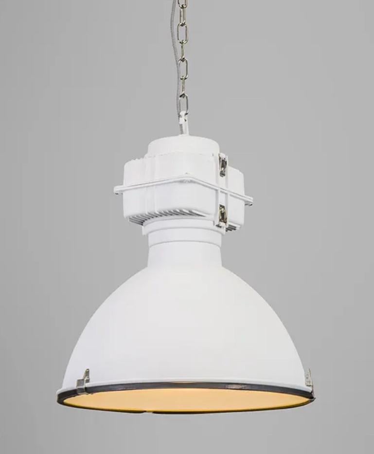 Fabriekslamp hanglamp Qazqa Sicko Wit HK Living Factory, Huis en Inrichting, Lampen | Hanglampen, Ophalen, Gebruikt, 50 tot 75 cm