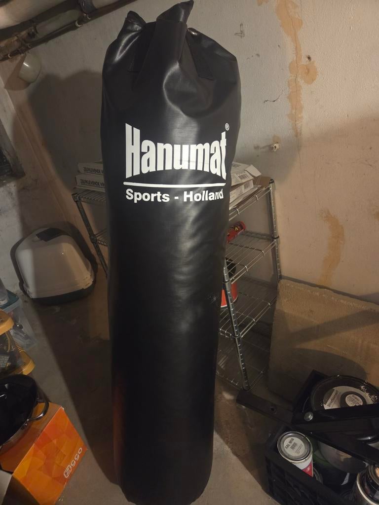 Bokszak | Heavy bag compleet met ophangsysteem., Ophalen, Gebruikt, Overige, Vechtsportmateriaal