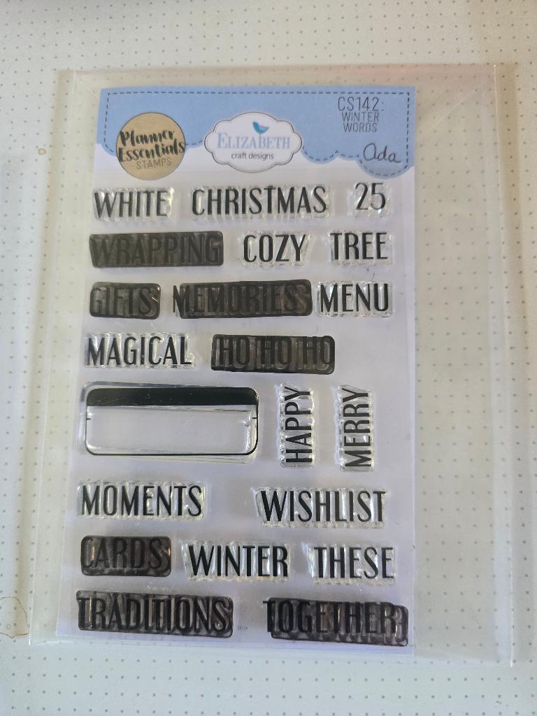 Elisabeth craft designs: Winter words (CS142), Ophalen of Verzenden, Gebruikt, Clearstamp
