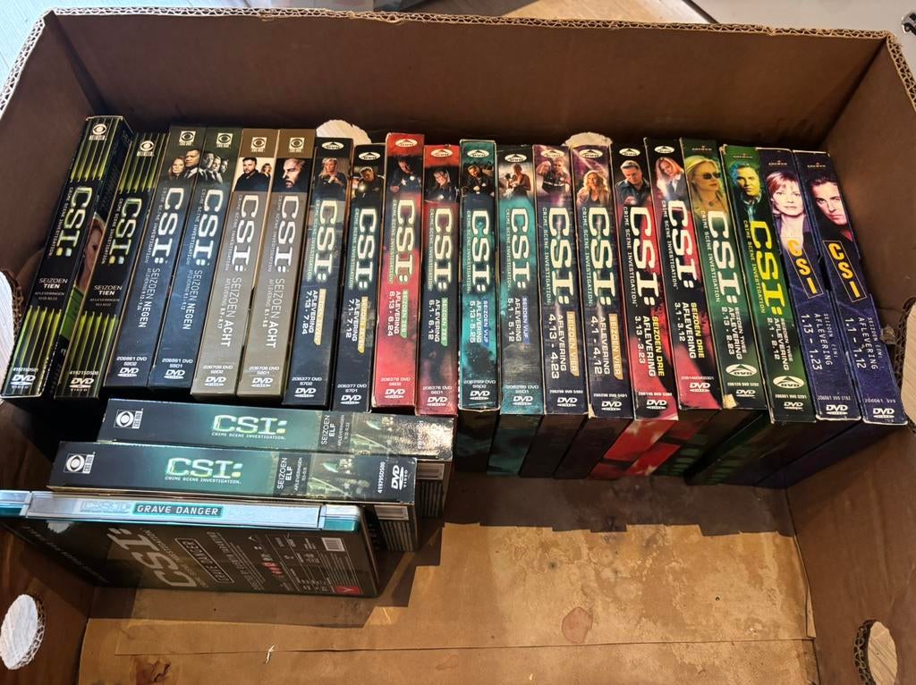 CSI dvd’s, Vanaf 12 jaar, Ophalen, Zo goed als nieuw, Actie en Avontuur