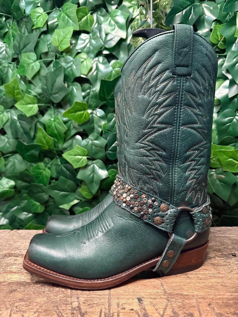 supergave volledig leren laarzen van Sendra maat 38, Ophalen of Verzenden, Zo goed als nieuw, Sendra, Groen