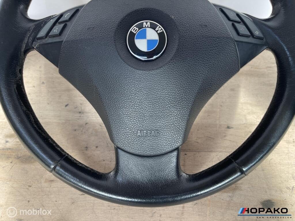 Stuurwiel leder BMW 5 serie E60 E61 - startstop, Gebruikt, Einsteinlaan 5, rijswijk, Bmw, Ophalen of Verzenden