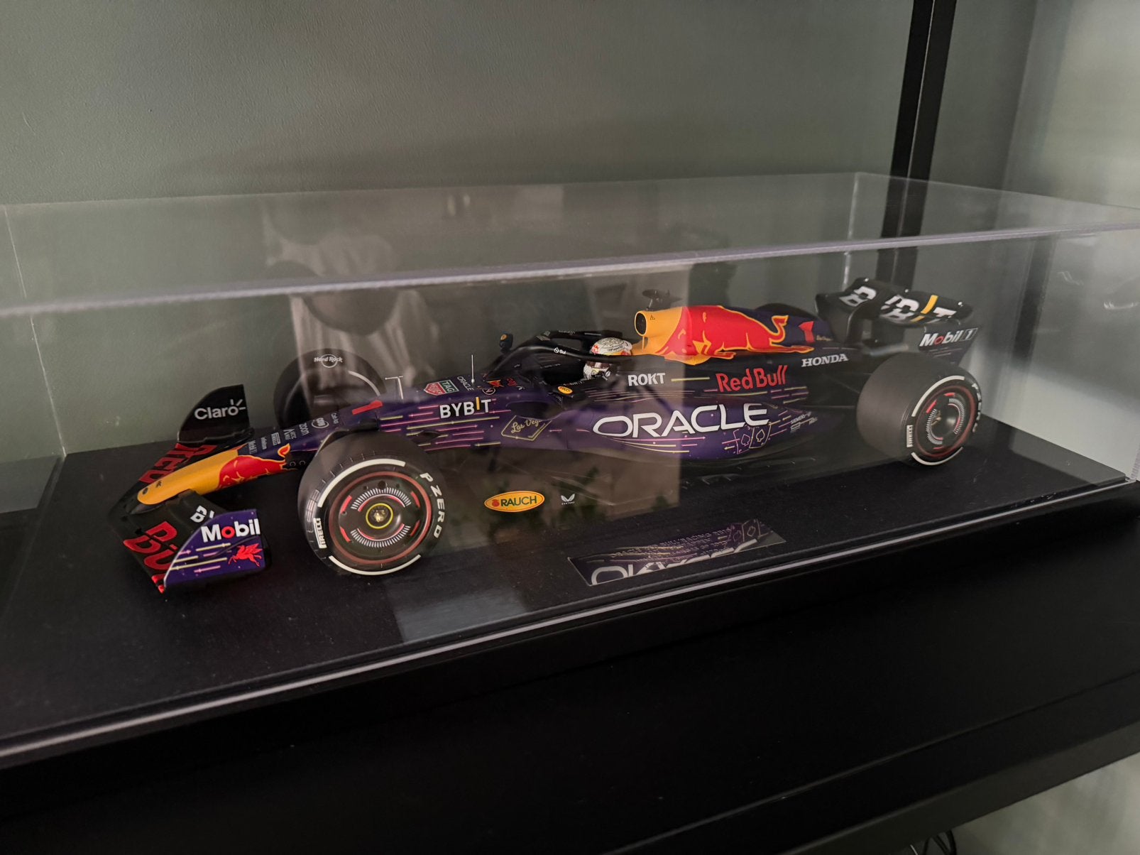 1:12 Minichamps Max Verstappen Las Vegas in OVP, Ophalen of Verzenden, Zo goed als nieuw, 1:9 t/m 1:12, Auto