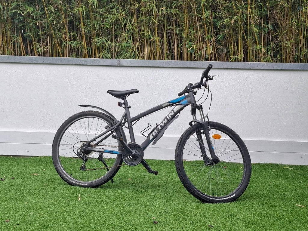 B'TWIN Rockrider mountainbike |  21 versnellingen, Ophalen, 20 inch of meer, Velgrem, Zo goed als nieuw
