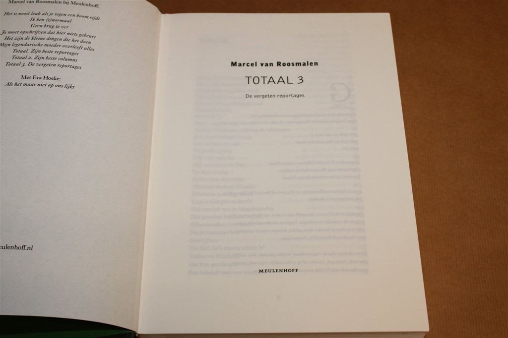 Totaal 3 — Van Roosmalen, Vergeten Reportages, Meulenhoff, Ophalen of Verzenden, Gelezen