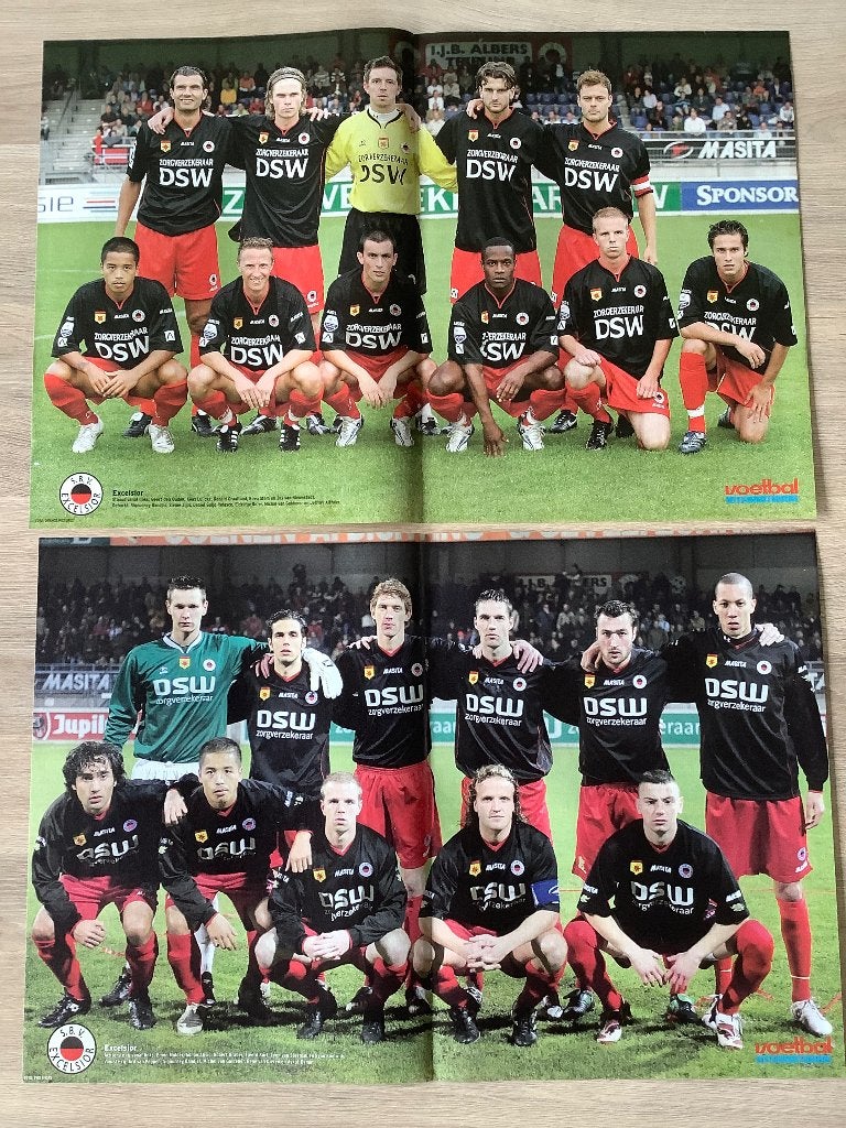 Posters Excelsior Rotterdam Jaren 2000, Verzamelen, Sportartikelen en Voetbal, Ophalen of Verzenden, Zo goed als nieuw, Overige binnenlandse clubs