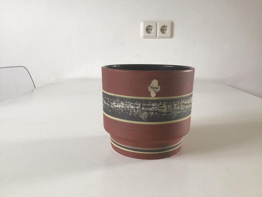 Jasba West Germany bloempot 903/14 ; jaren 60, Antiek en Kunst, Curiosa en Brocante, Ophalen of Verzenden