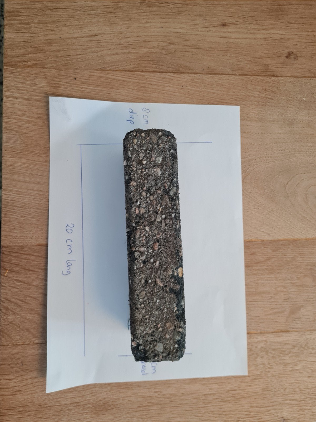 Gebruikte betonnen klinkers - 20x8x3 cm, Gebruikt, Klinkers, Ophalen of Verzenden, 10 m² of meer