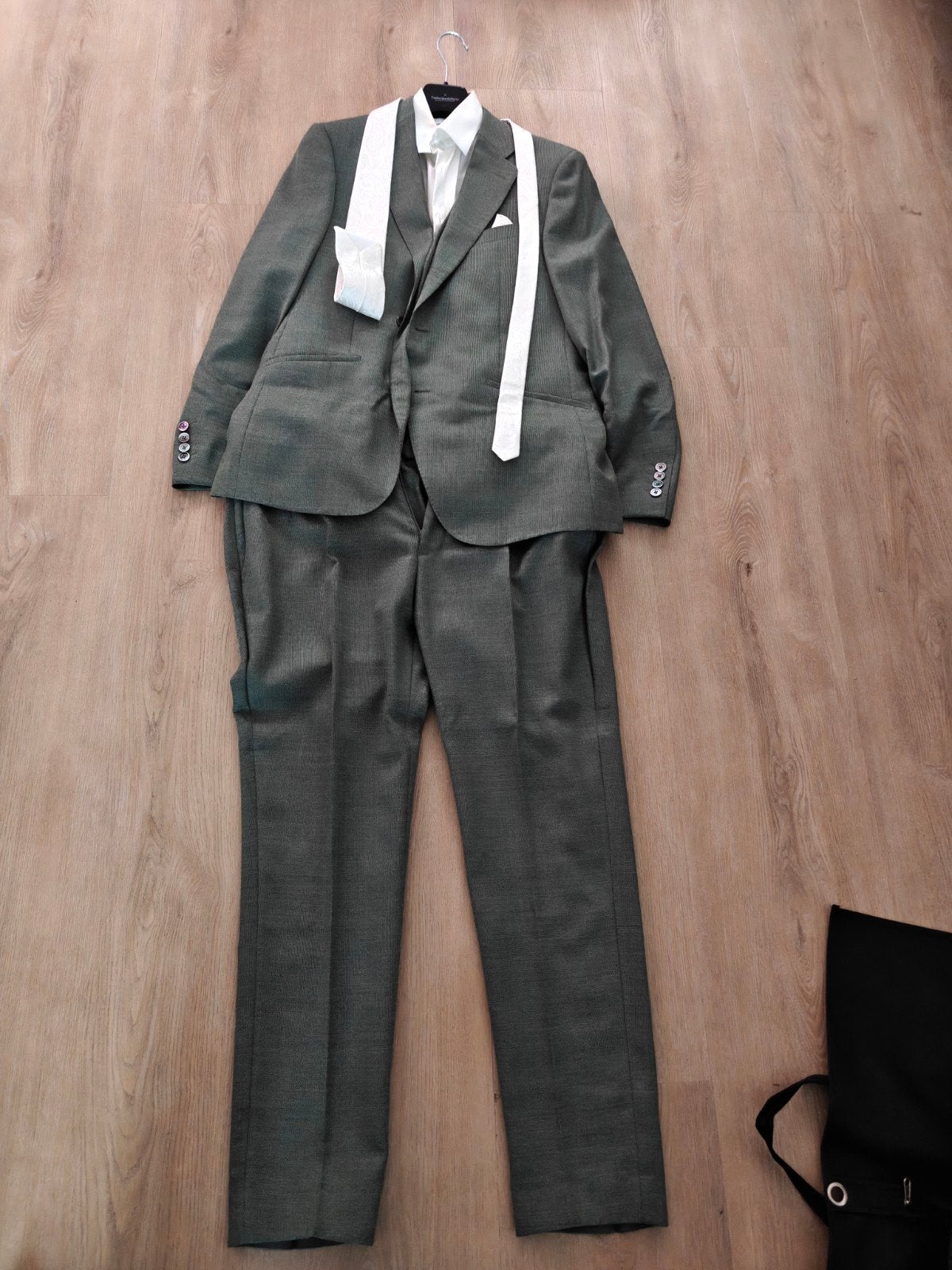 3-delig trouwpak Tailormade Suits - Maat L, Overige kleuren, Ophalen of Verzenden, Tailormade Suits, Gedragen