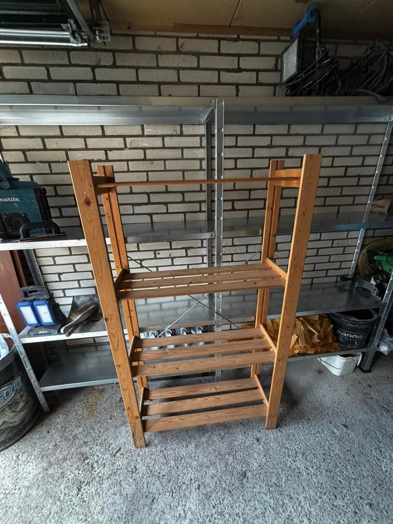Houten stelling, Huis en Inrichting, Kasten | Stellingkasten, Ophalen, Zo goed als nieuw