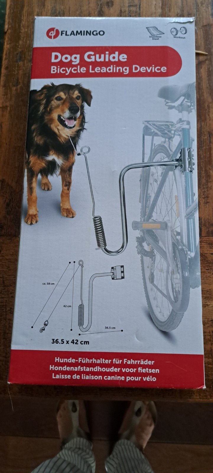 Flamingo Dog guide,  Hondenafstandhouder voor fietsen, Ophalen, Nieuw