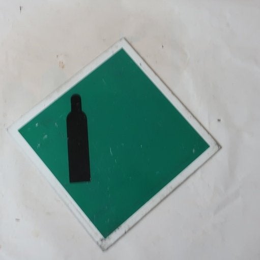 Bord metaal Niet Brandbare Gassen 30 x 30 cm, Ophalen of Verzenden