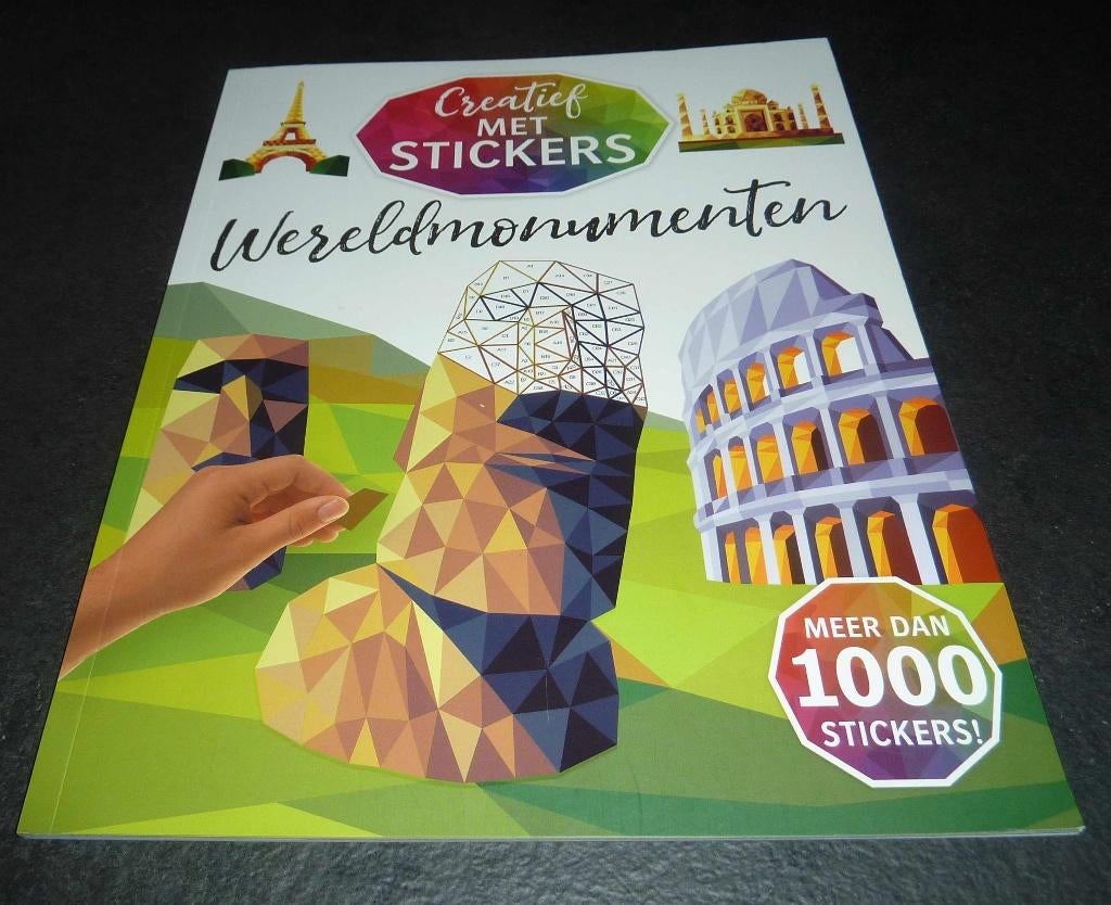 Plakboek creatief met stickers (wereldmonumenten), Zelfklevend, Gebouwen, Nieuw, Ophalen of Verzenden
