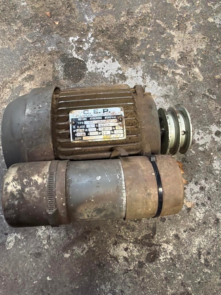 CEP Parma Monofase Asynchrone Motor 2800 RPM, Ophalen, Gebruikt, Elektromotor, 1800 rpm of meer