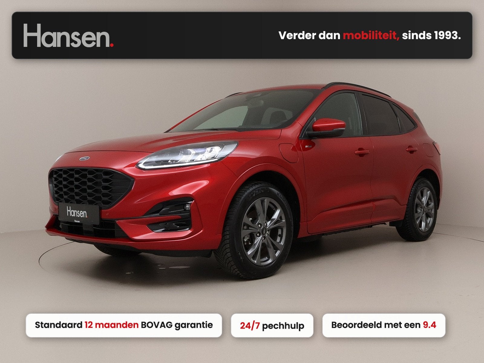 Ford Kuga 2.5 PHEV ST-Line X I Winterpakket I Cruise Control, Auto's, Gebruikt, Zwart, 4 cilinders, Bedrijf