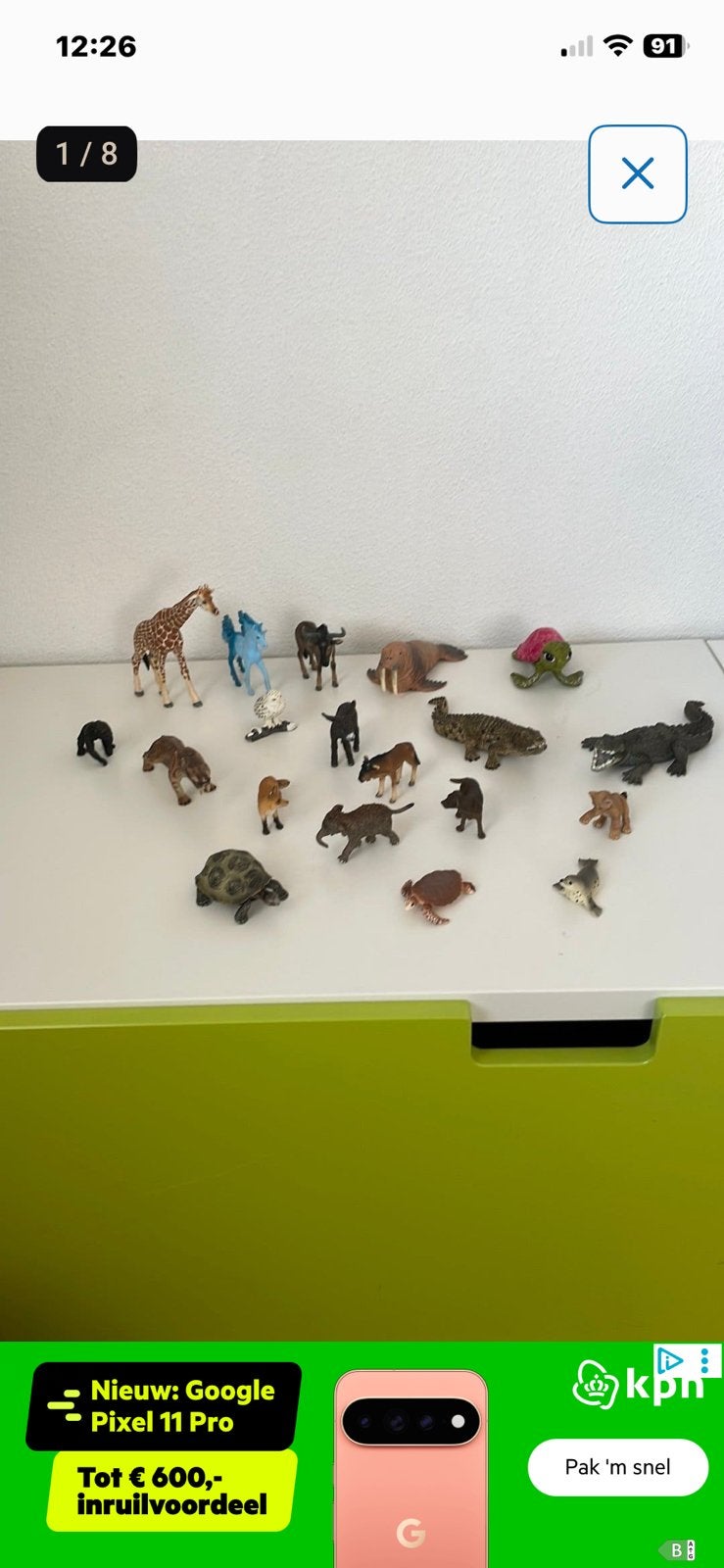 Schleich dieren 17 stuks, Ophalen of Verzenden, Zo goed als nieuw, Beeldje of Figuurtje