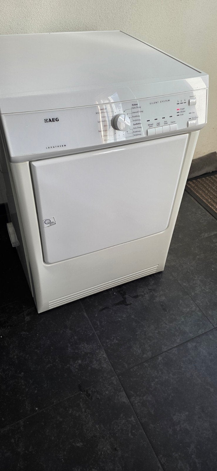 AEG Lavatherm Silent System Wasdroger uit nalatenschap - Goe, Ophalen, 6 tot 8 kg, Luchtafvoer, Anti-kreukfase