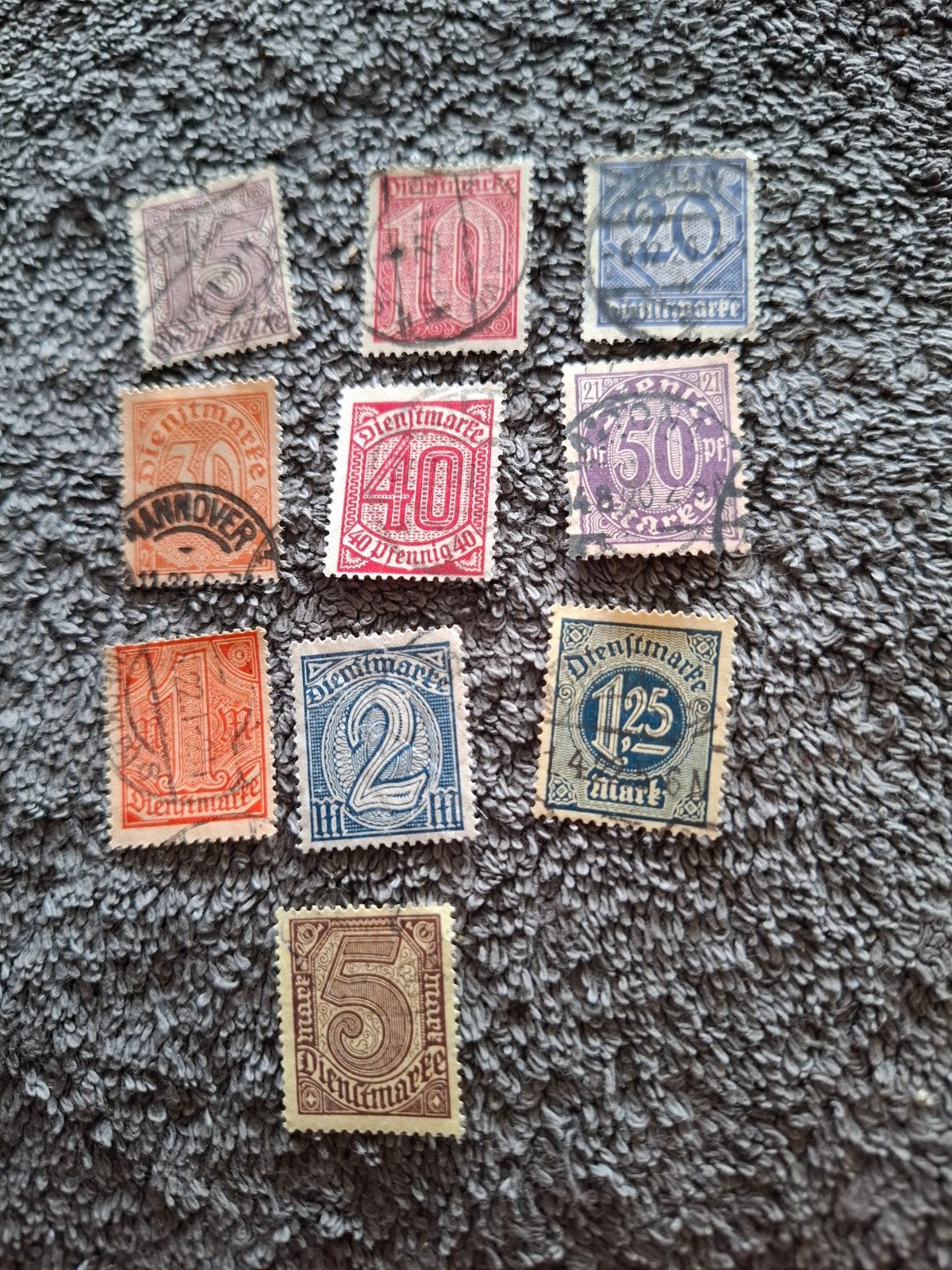 Duitse Rijk 1920 dienstmarken 2, Postzegels en Munten, Verzenden, Overige periodes, Gestempeld