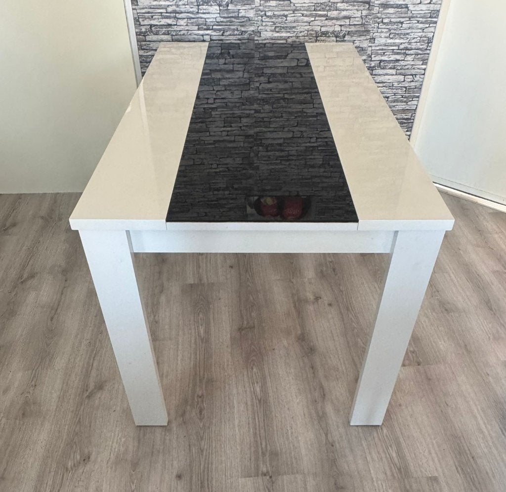 eettafel, Huis en Inrichting, Tafels | Eettafels, Ophalen, 100 tot 150 cm, Zo goed als nieuw, 150 tot 200 cm