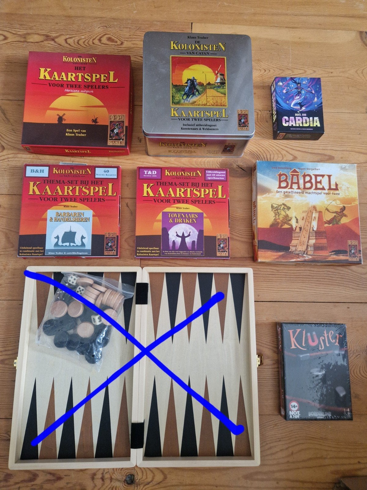 Spellen 2 speler specifiek (oa kluster en kolonisten kaartsp, Een of twee spelers, Ophalen, Zo goed als nieuw