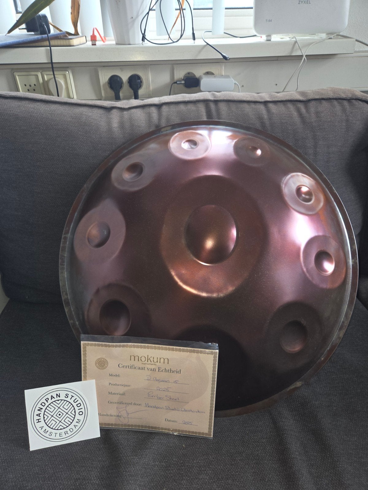 Mokum Handpan 15 Noten D Aegean, Ophalen