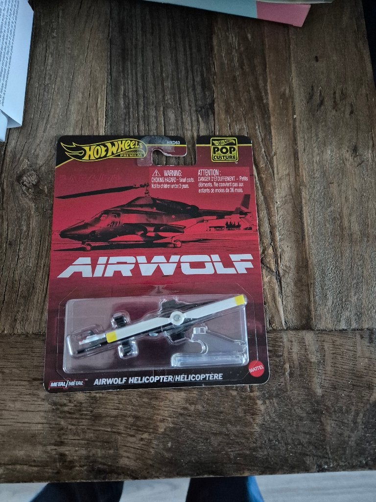 Hot Wheels Pop Culture AIRWOLF Helicopter, Hobby en Vrije tijd, Ophalen of Verzenden, Nieuw, Auto