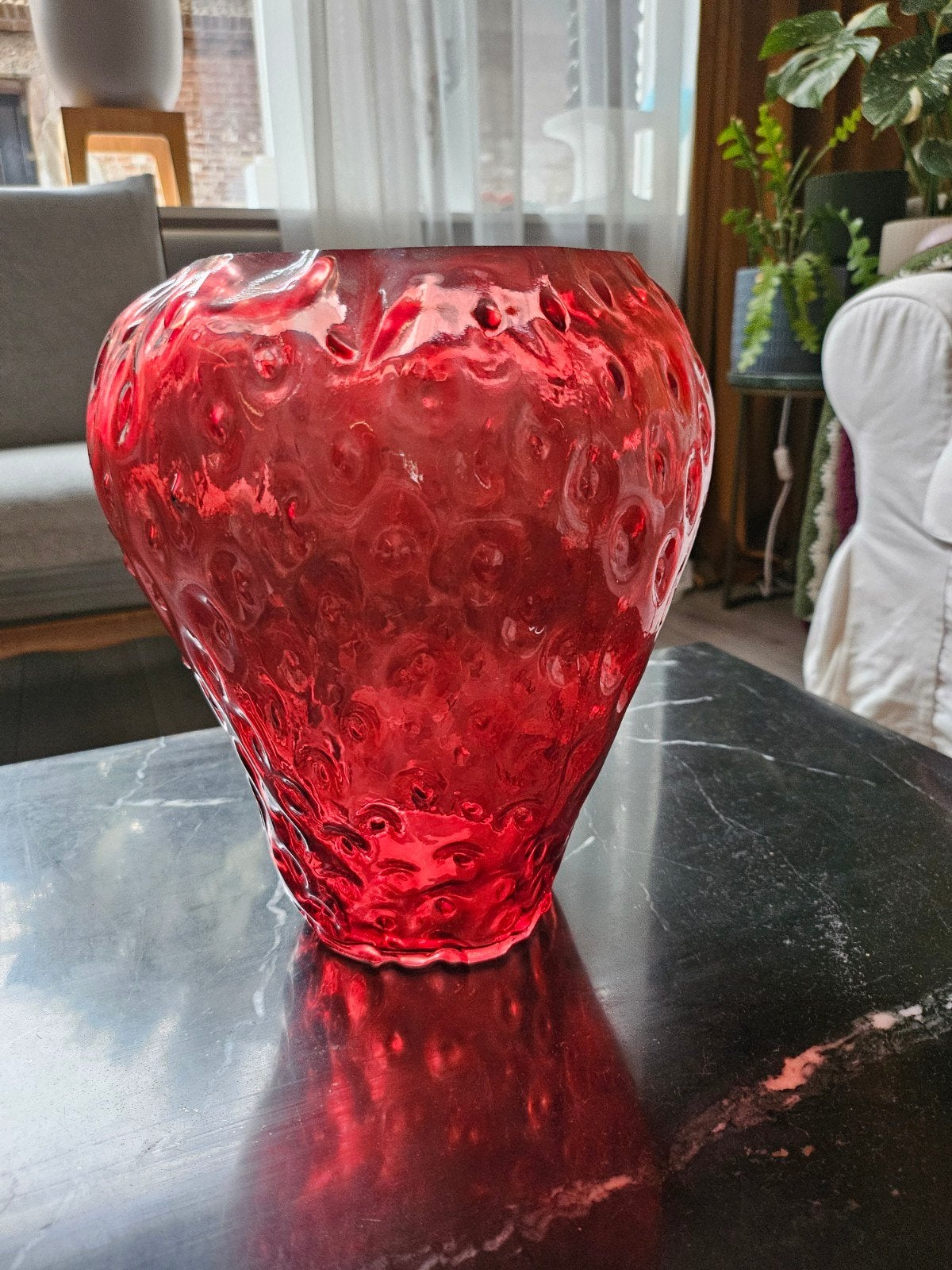 Aardbei vaas 26cm, Ophalen