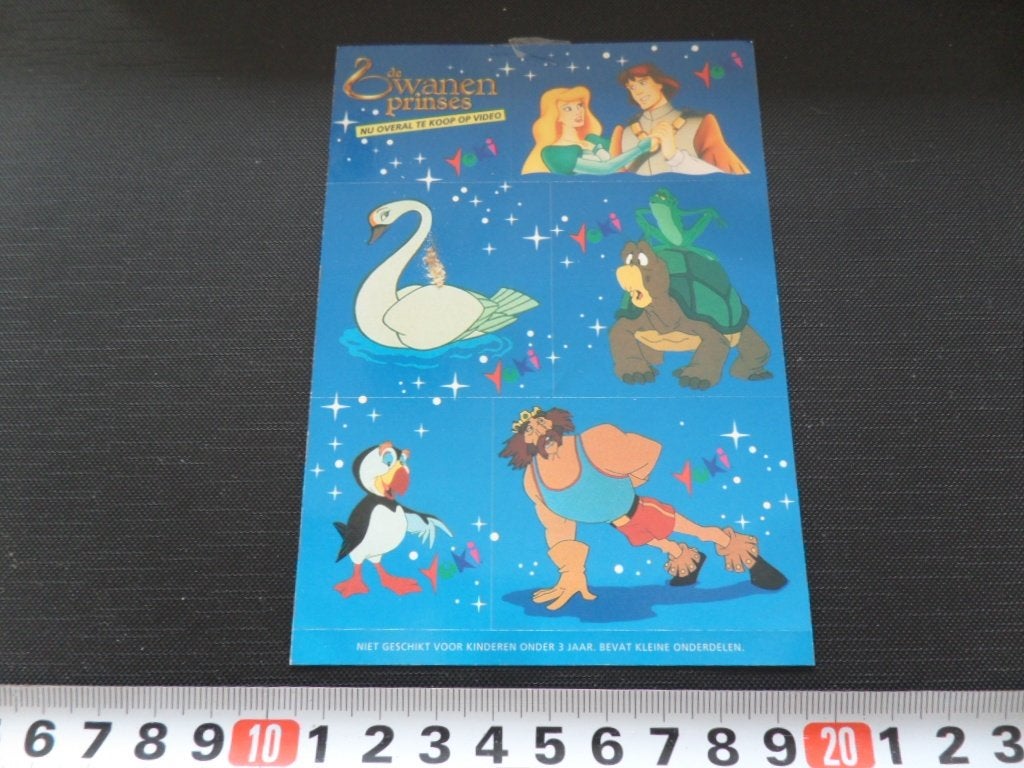 sticker strip set de zwanenprinses - yoki mona, Ophalen, Zo goed als nieuw