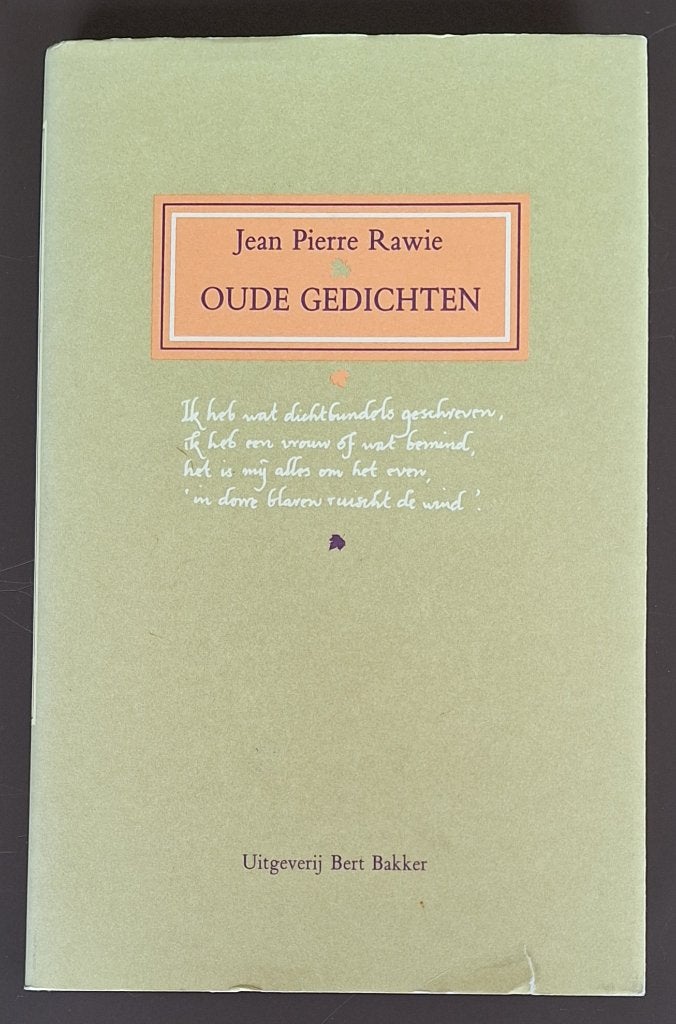 Oude gedichten - Jean Pierre Rawie, Ophalen of Verzenden, Gelezen