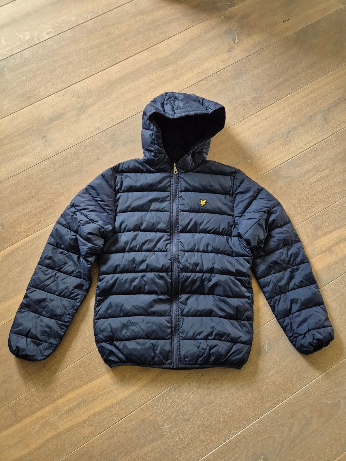 Lyle & Scott Junior gewatteerde jas, maat 12/13, Lyle & Scott, Ophalen of Verzenden, Zo goed als nieuw, Jongen