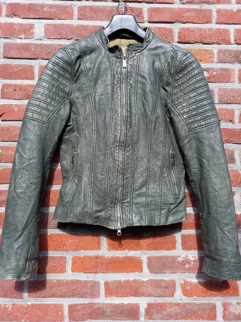 Leren jas, Kleding | Dames, Goosecraft, Ophalen of Verzenden, Maat 36 (S), Gedragen
