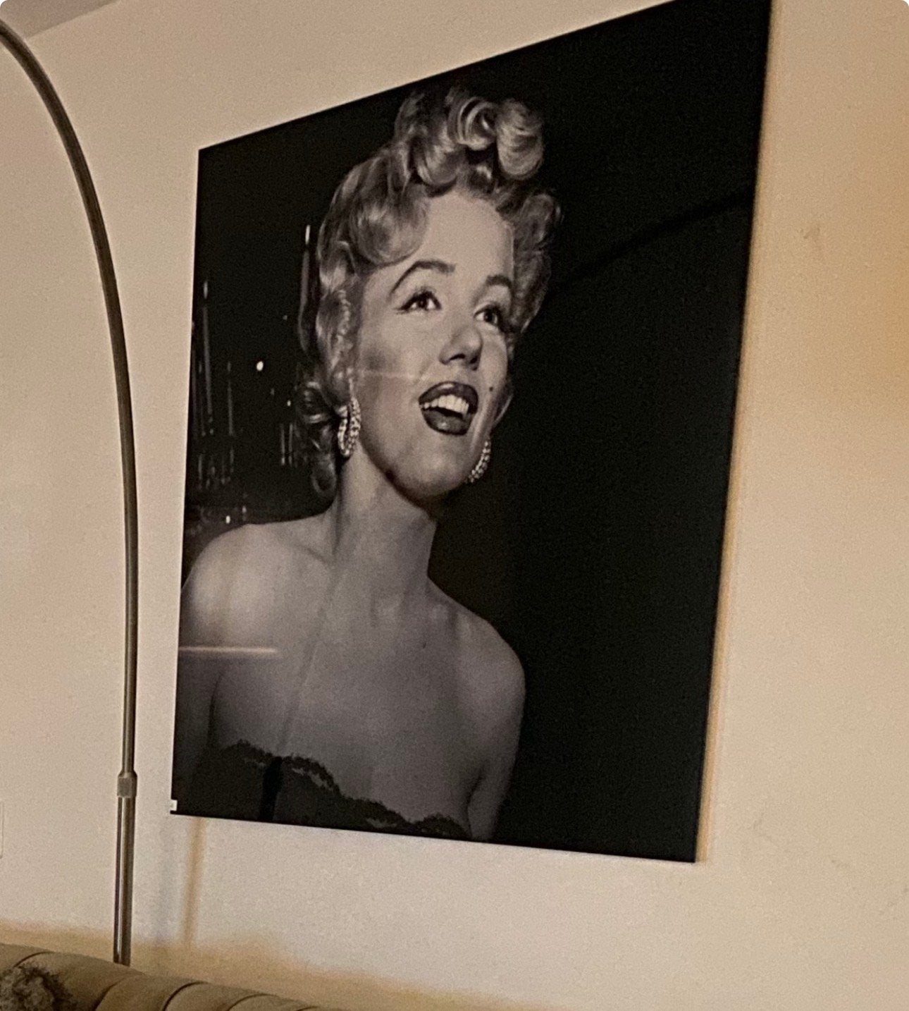 Marilyn Monroe foto op plexiglas, Ophalen, Zo goed als nieuw, 75 tot 100 cm, Foto of Poster