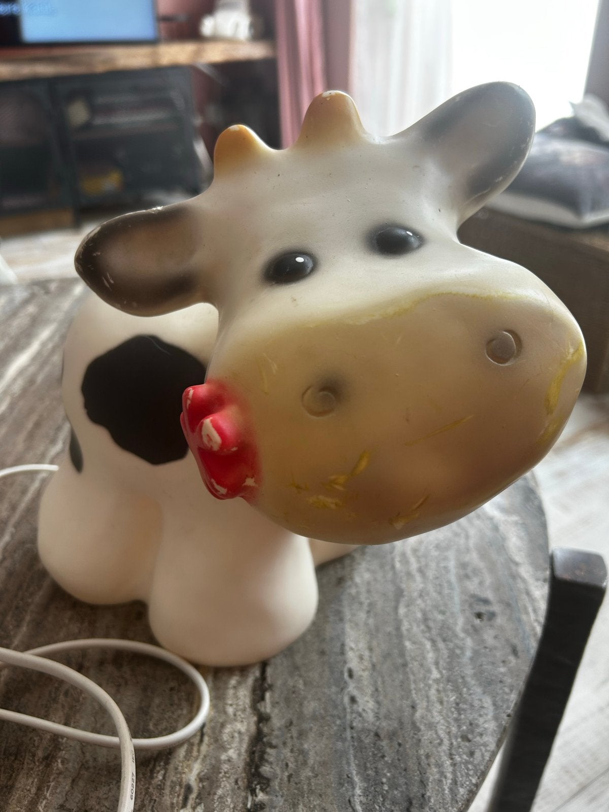 Heico Daisy koe lamp met gebruikssporen, stekker niet comple, Ophalen of Verzenden, Gebruikt, Overige typen