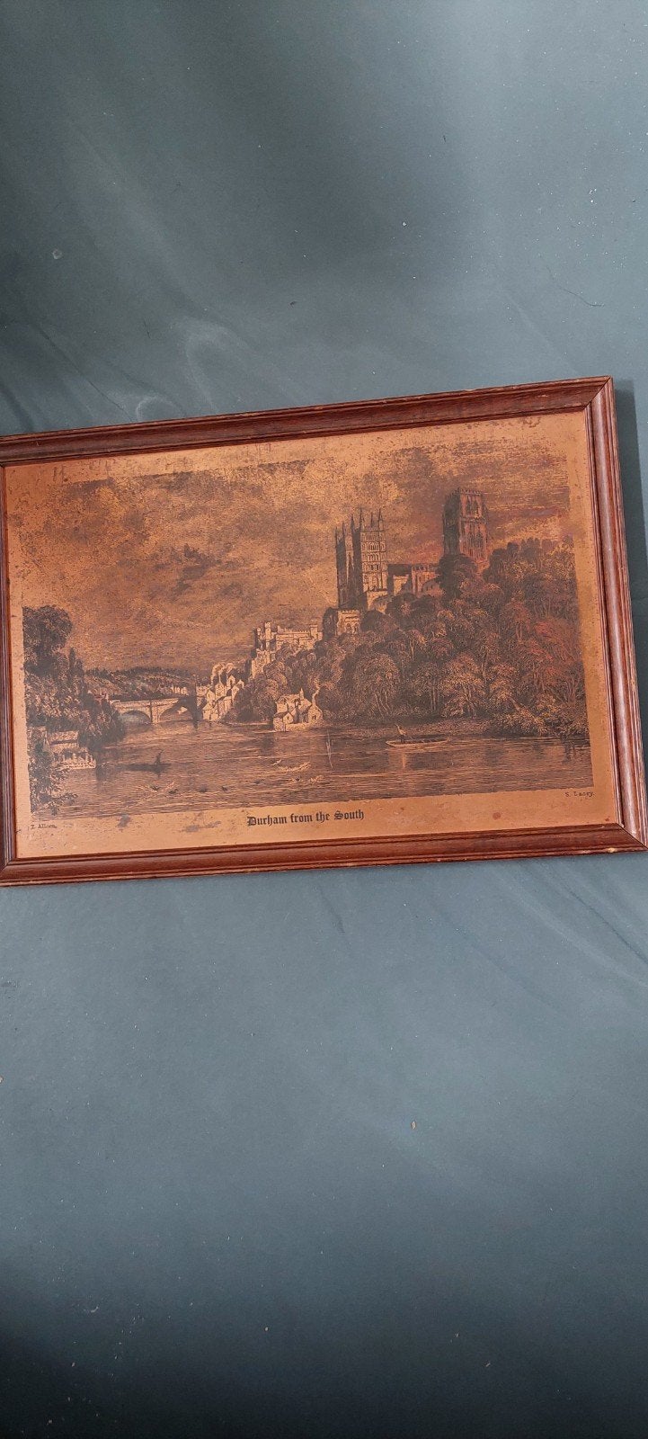 Gravure  Durham from the South, Ophalen of Verzenden