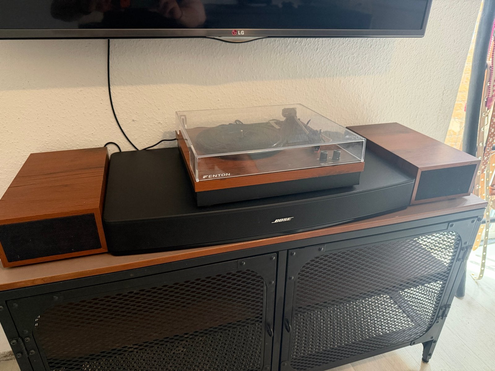 Fenton RP165 Retro Platenspeler met Bluetooth en Speakers, Zo goed als nieuw, USB-aansluiting, Platenspeler, Ophalen