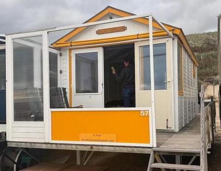 Woonunit, Strandhuisje, zorgwoning, tijdelijke woonunit, Doe-het-zelf en Verbouw, Bouwketen en Schaftketen, Ophalen of Verzenden
