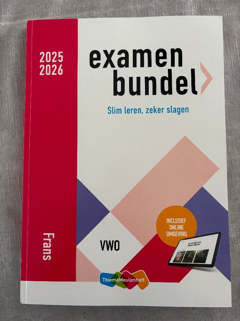 examenbundel Frans 2025-2026, Boeken, Schoolboeken, Frans, VWO, ThiemeMeulenhoff, Ophalen of Verzenden