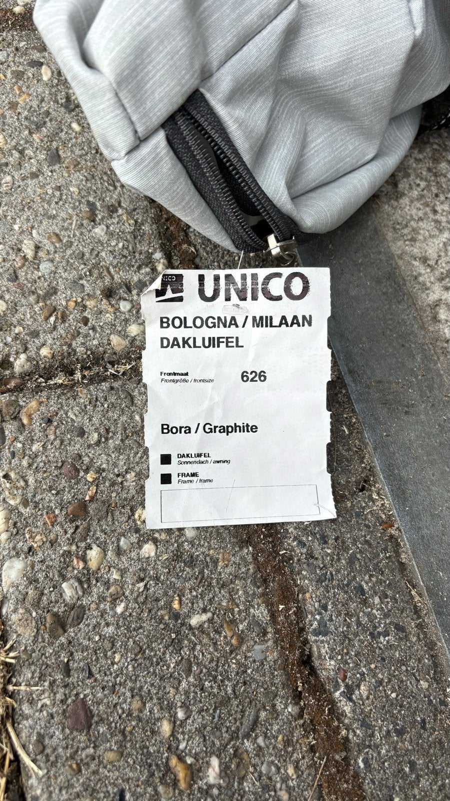 Unico Bologna/Milaan dakluifel frame met toebehoren, Ophalen, Gebruikt